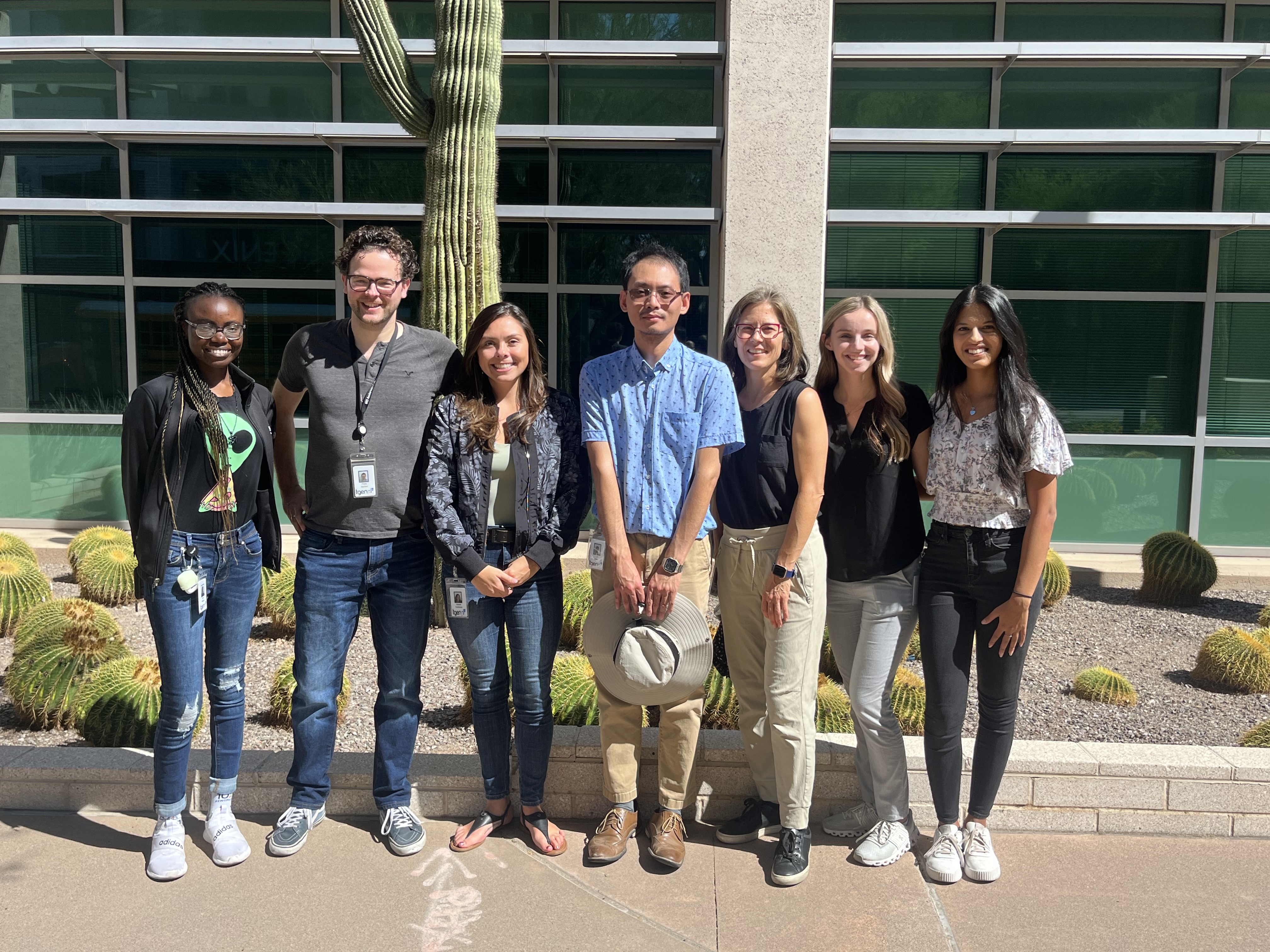 Lab lunch - outside TGen shot